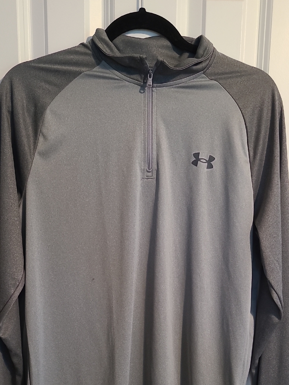 Under Armour Gray & Dark Gray 1/4 Zip Performance Shirt